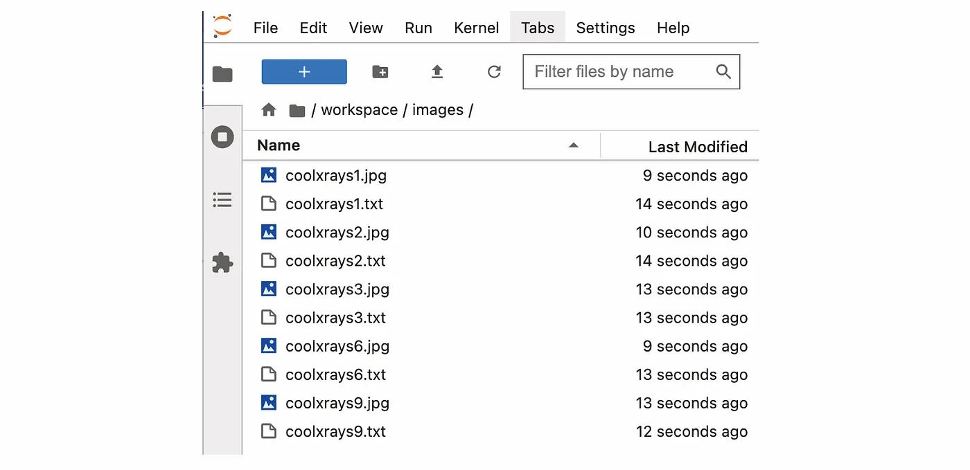 Captions are stored in a separate file with the same name and suffix .txt